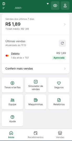 app stone não aparece funcao pra criar chave.png